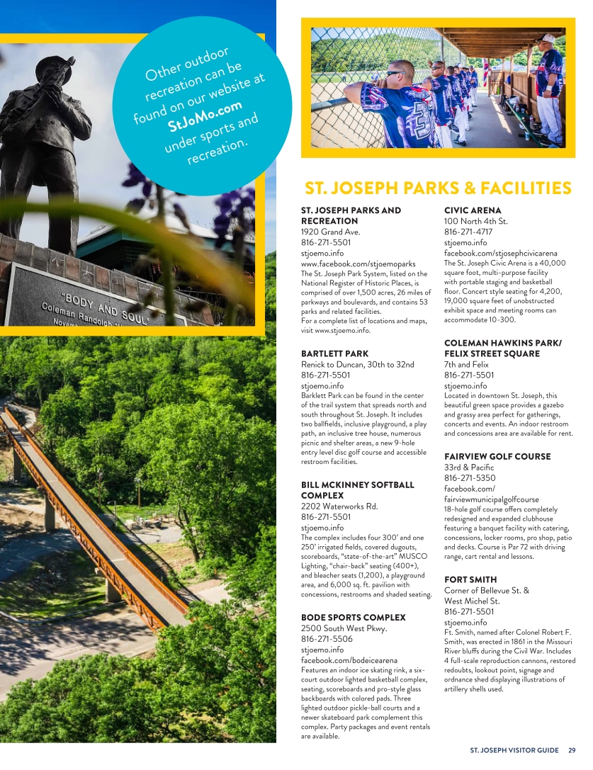 St Joseph Official Visitor Guide