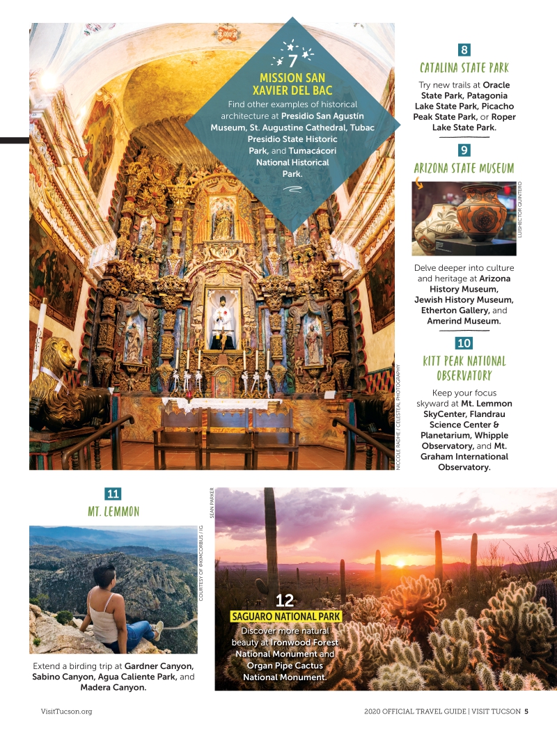 Visit Tucson Official Travel Guide 2020 Professional Planners Edition