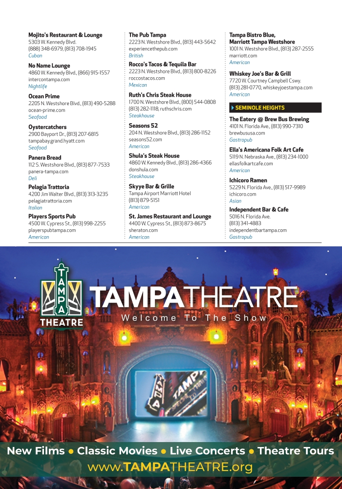 Visit Tampa Bay Official Visitors Guide
