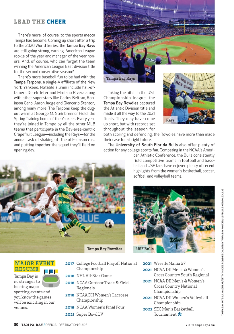 Visit Tampa Bay 2022 Official Destination Guide Visit Tampa Bay 2022 Official Destination Guide
