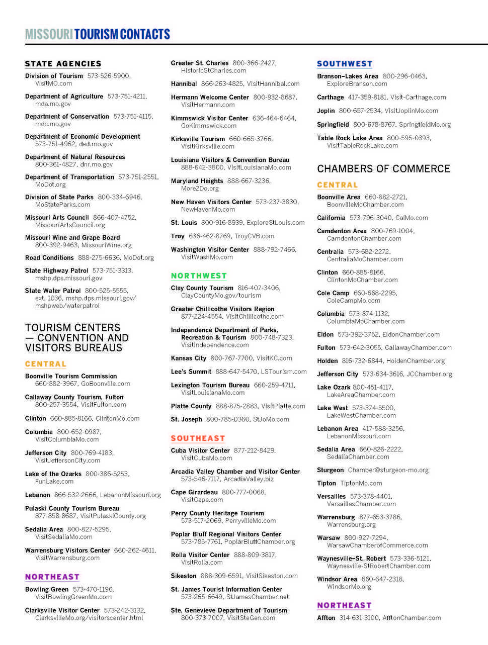 Missouri 2018 Official Travel Guide