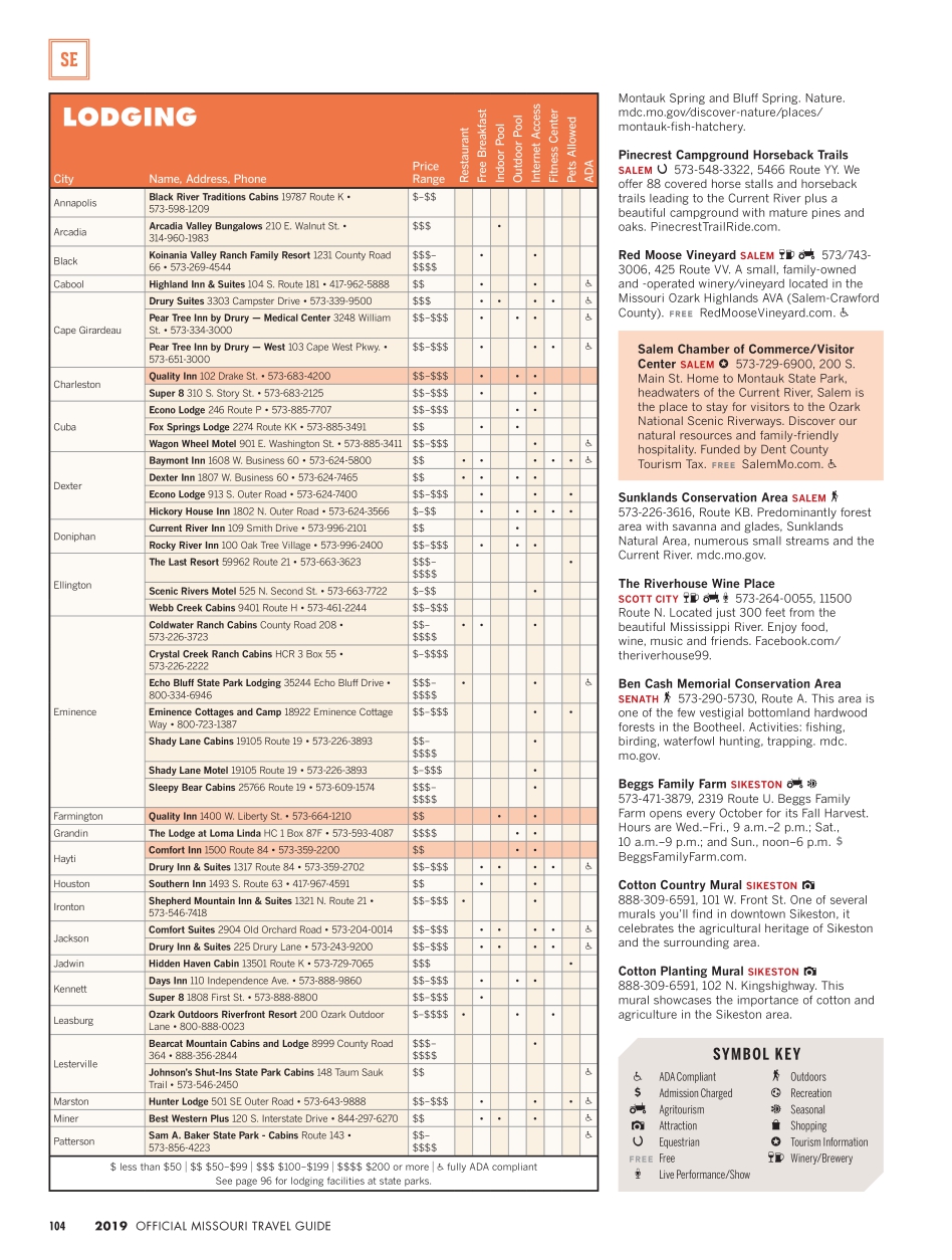 Missouri 2019 Official Travel Guide