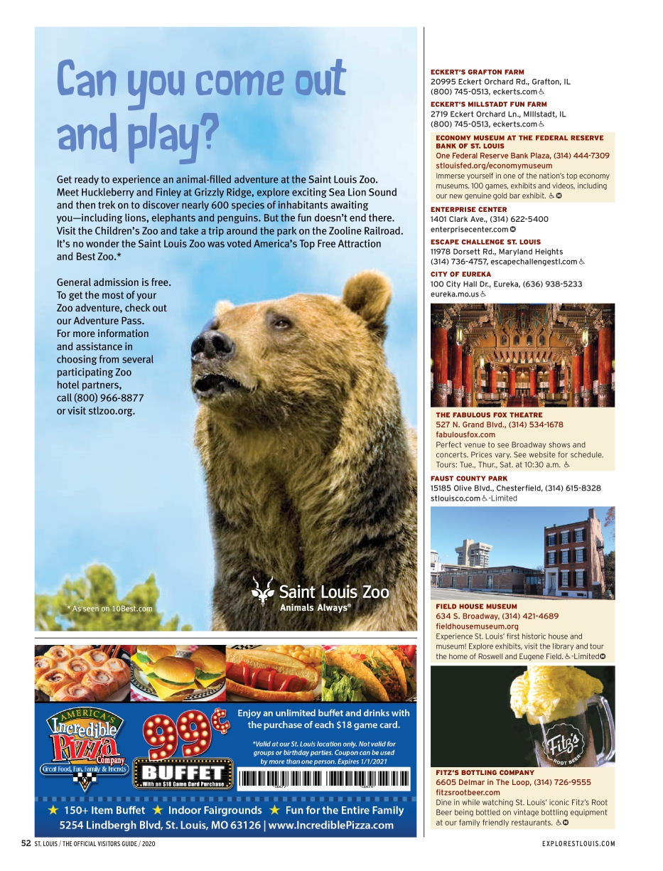 St. Louis Official Visitor's Guide 2020
