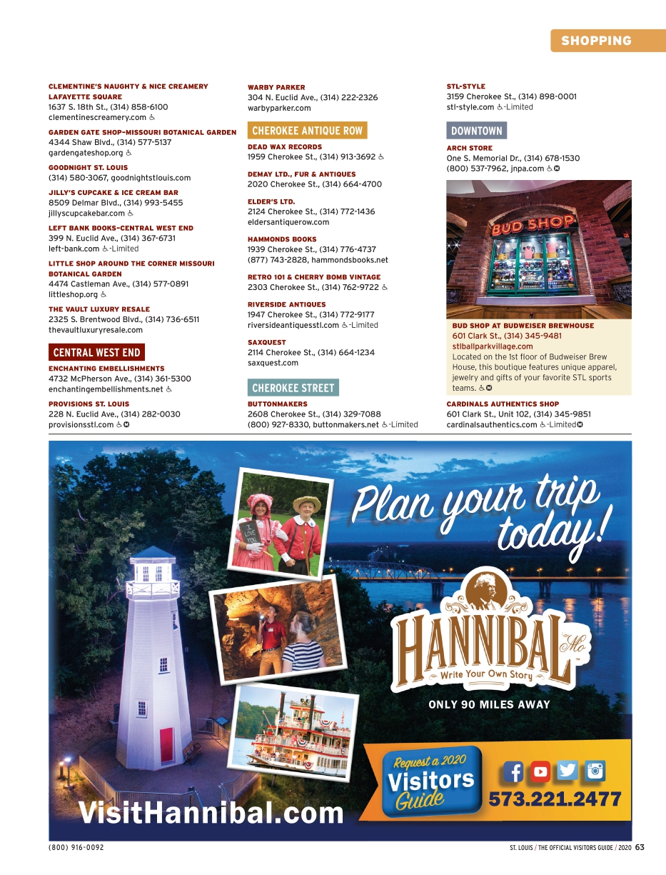 St. Louis Official Visitor's Guide 2020